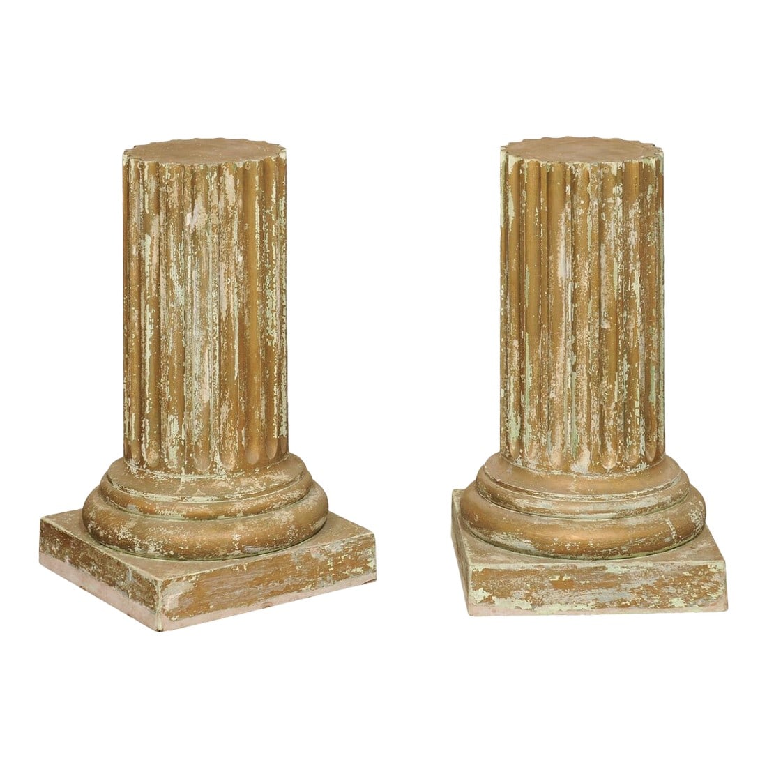 Mid 20th Century Fluted Column Pedestals - a Pair (1 of 10)