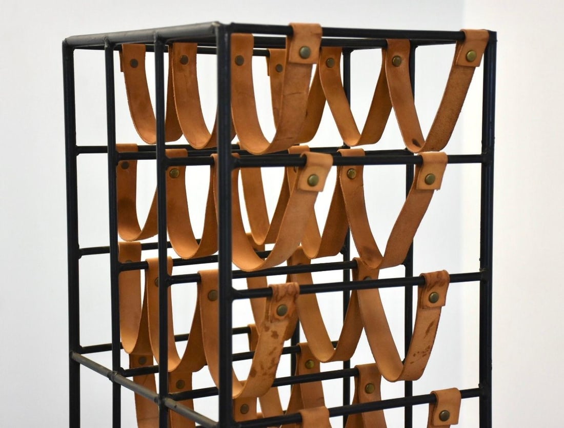 1970s Arthur Umanoff 48 Bottle Wine Rack - 2