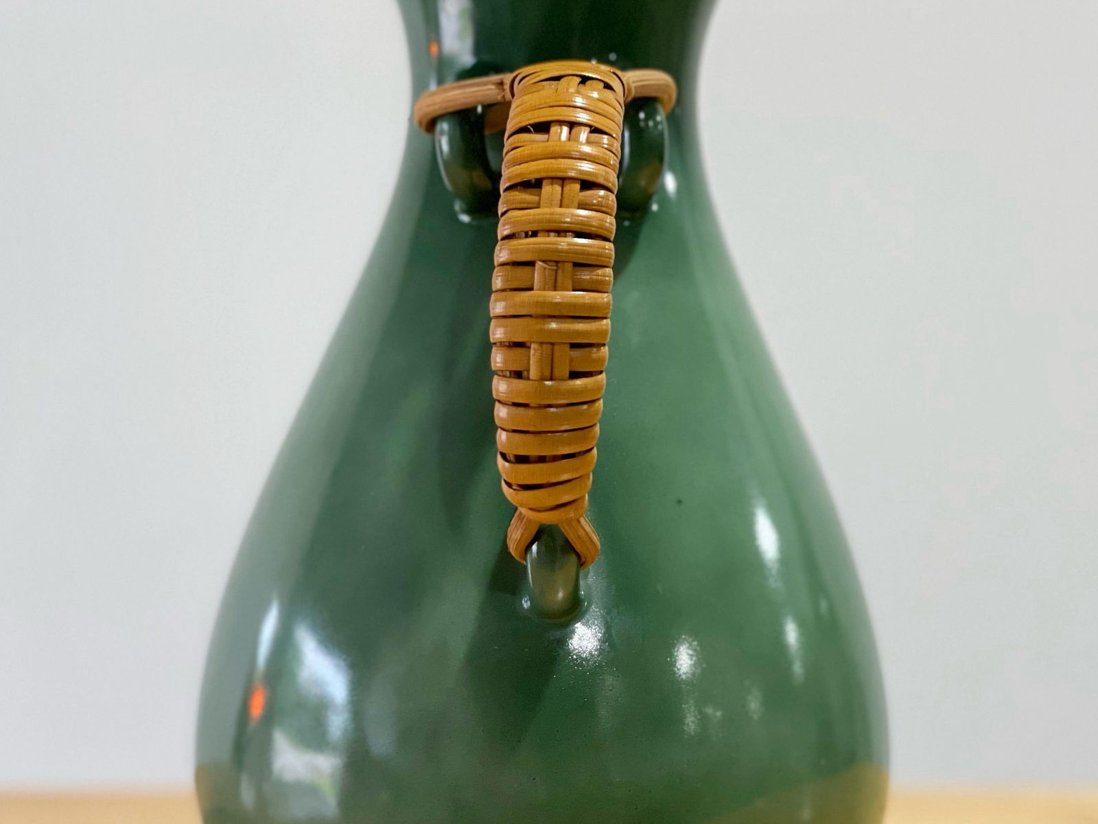 1950s Kenji Fujita for Freeman Lederman, Modernist Coffee Carafe Pitcher - Green - 4