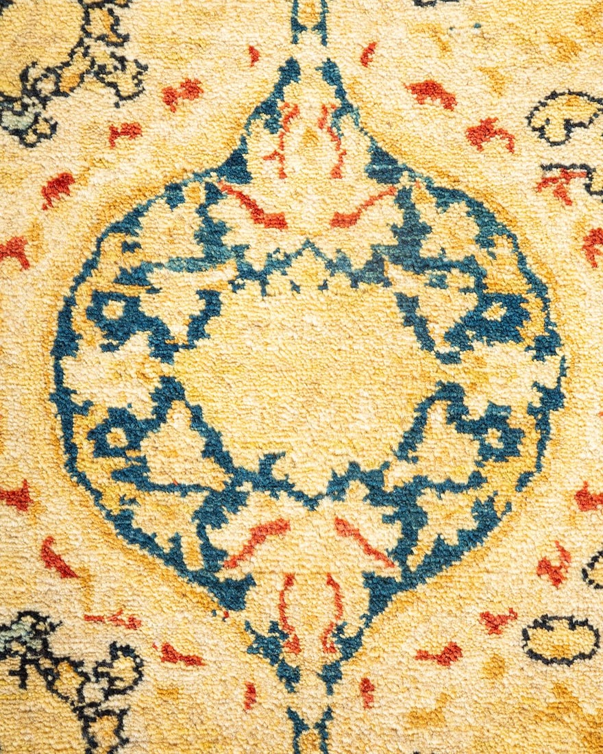 Mogul, One-of-a-Kind Hand-Knotted Area Rug - Ivory, 6' 2" x 8' 8" - 3