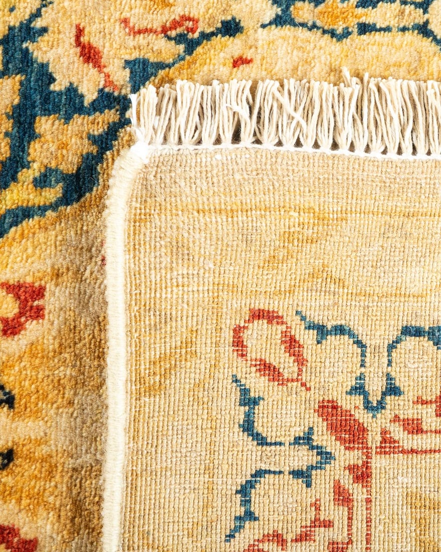 Mogul, One-of-a-Kind Hand-Knotted Area Rug - Ivory, 6' 2" x 8' 8" - 5