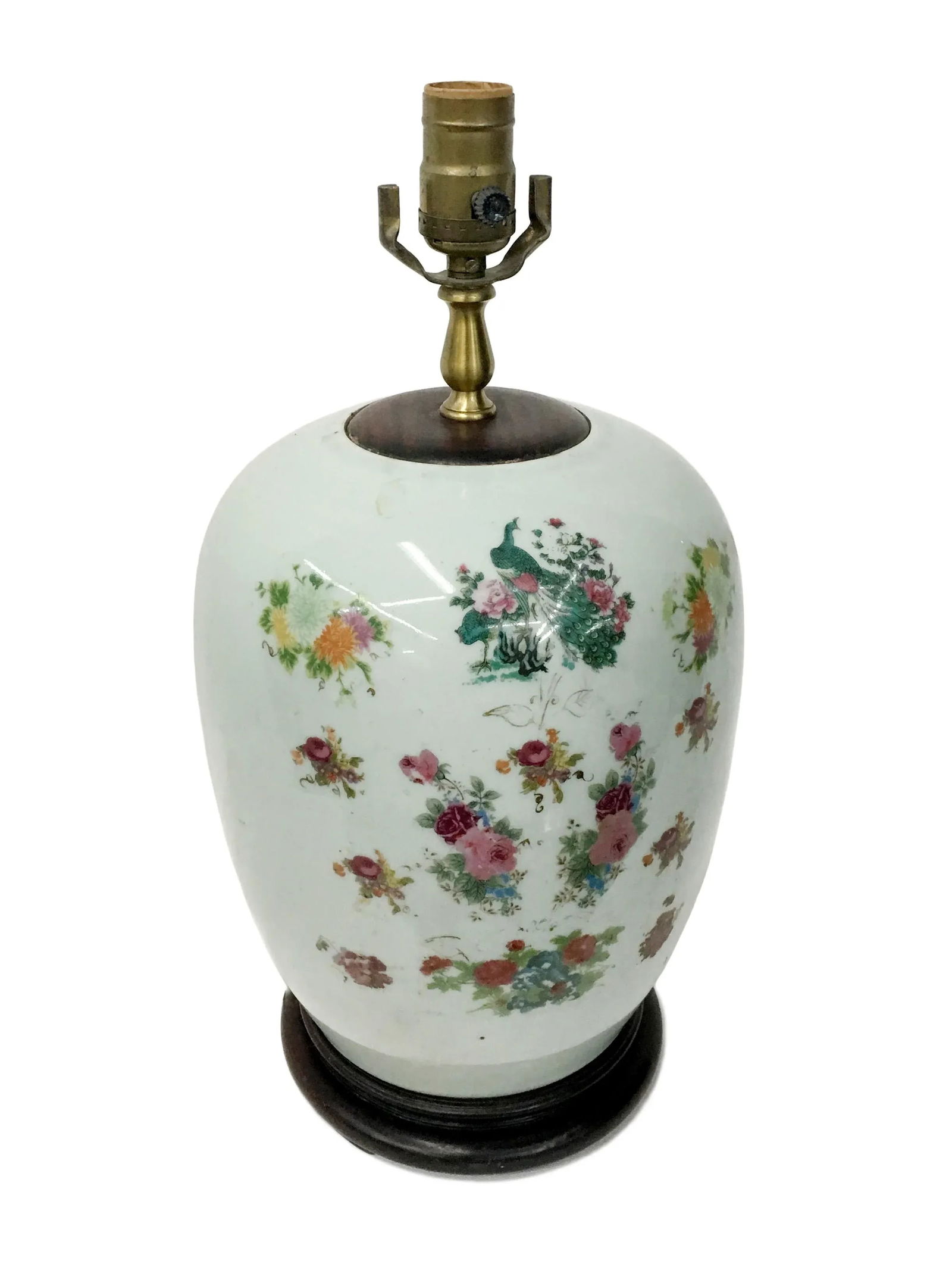 Vintage Floral Design Jar Lamp - 2