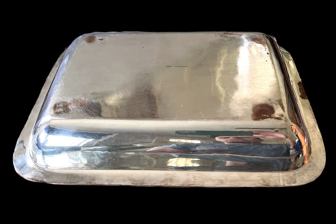 Antique Egyptian Revival Hotel Silver Mappin & Webb Covered Entree Vegetable Dish - 9