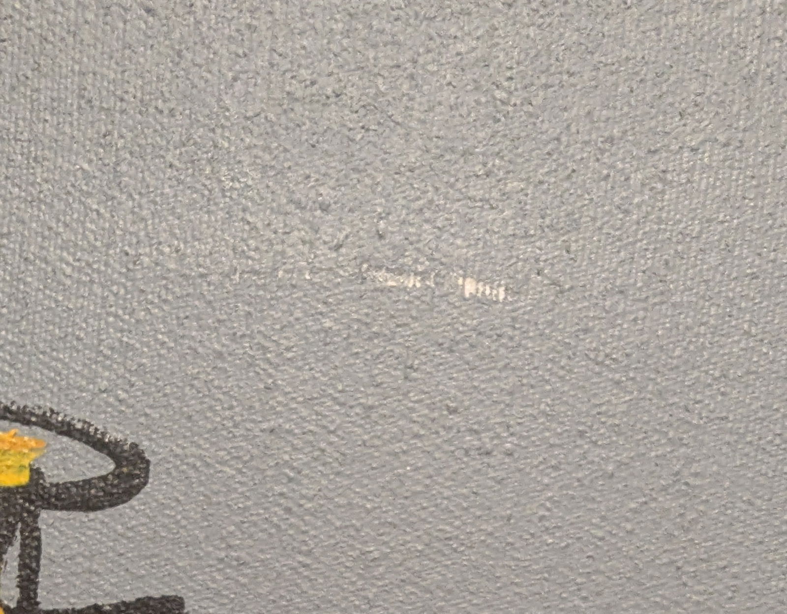 1990s Acrylic Painting With India Ink on Stretched Canvas by Brazilian Artist Fernando Duarte Modern - 9