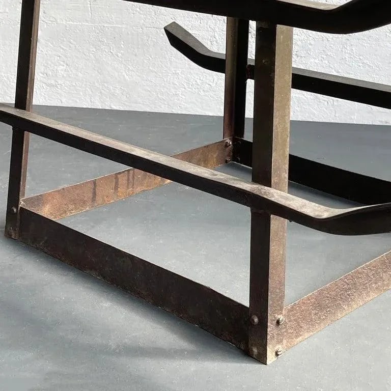 1940s Custom-Made Tall Industrial Cast Iron Tower Storage Rack Sculpture - 10