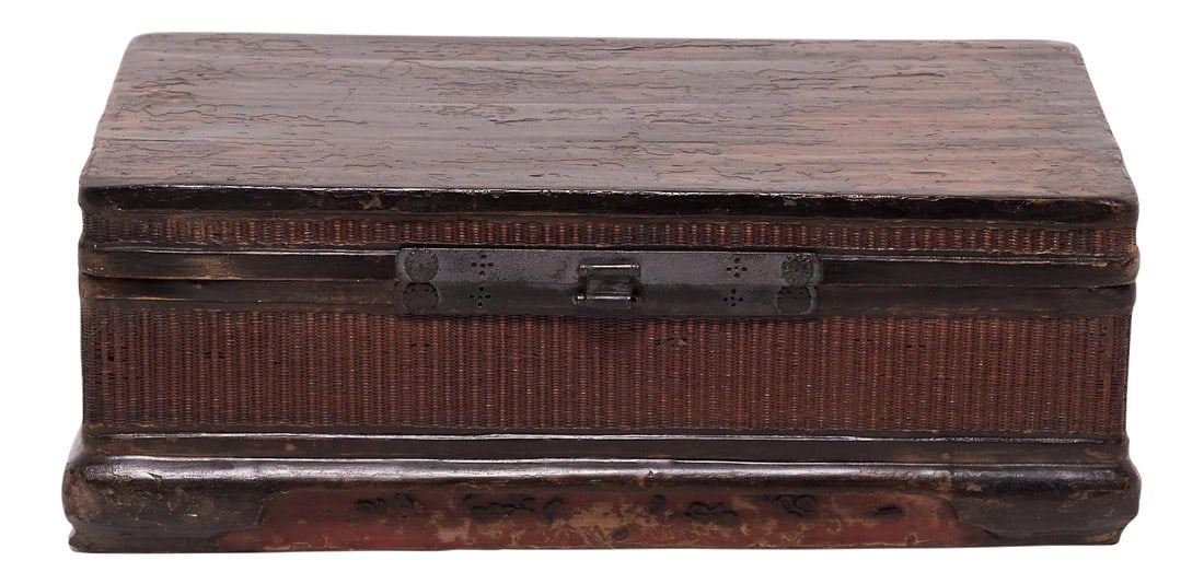 19th Century Chinese Fine Woven Lacquered Trunk (1 of 11)