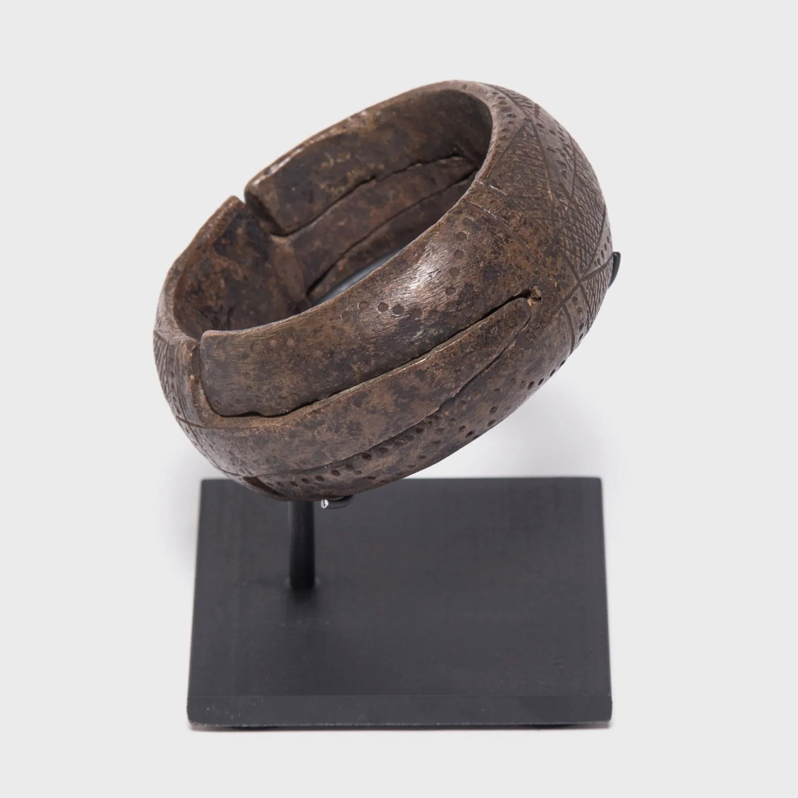 Antique Incised Copper Currency Anklet - 4