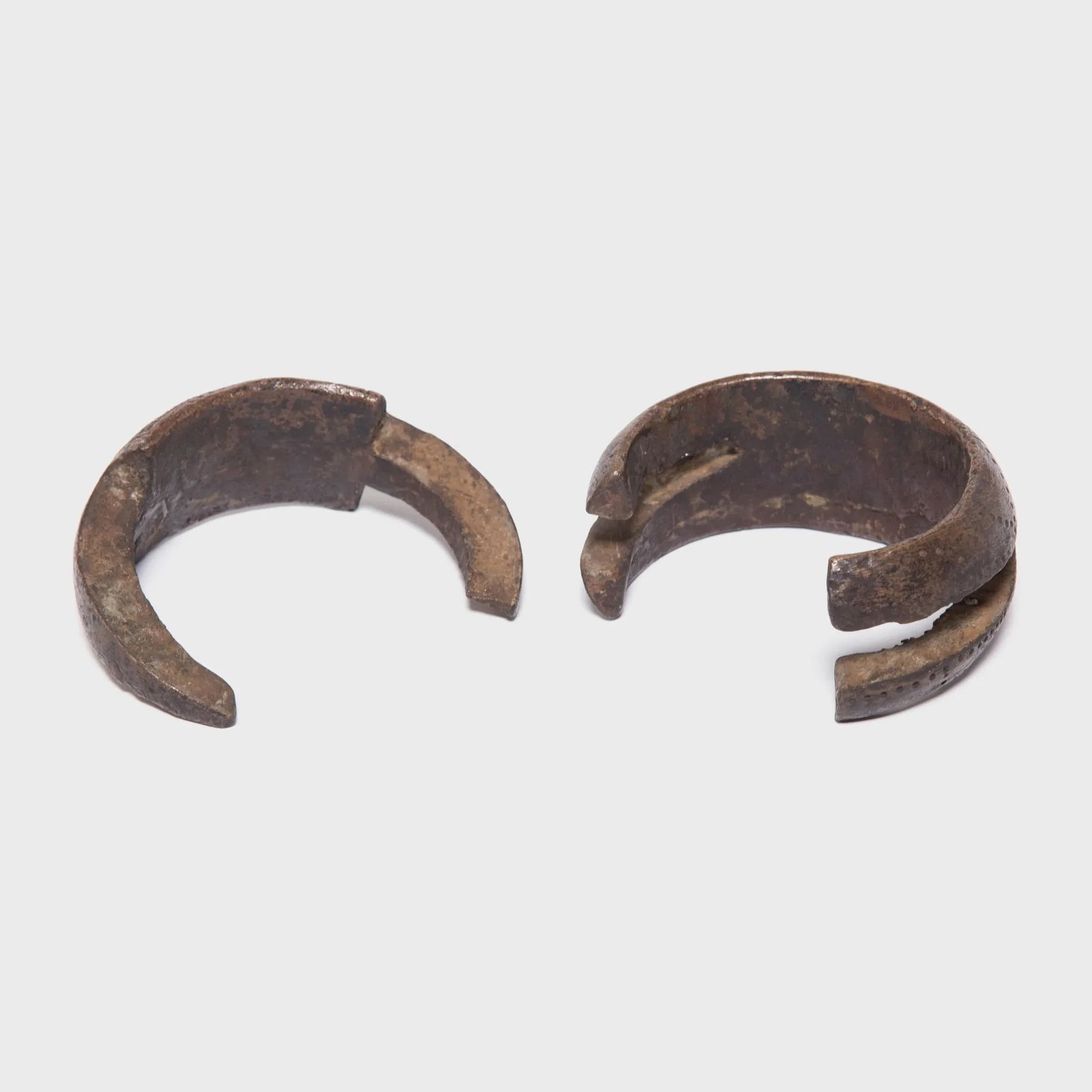 Antique Incised Copper Currency Anklet - 5