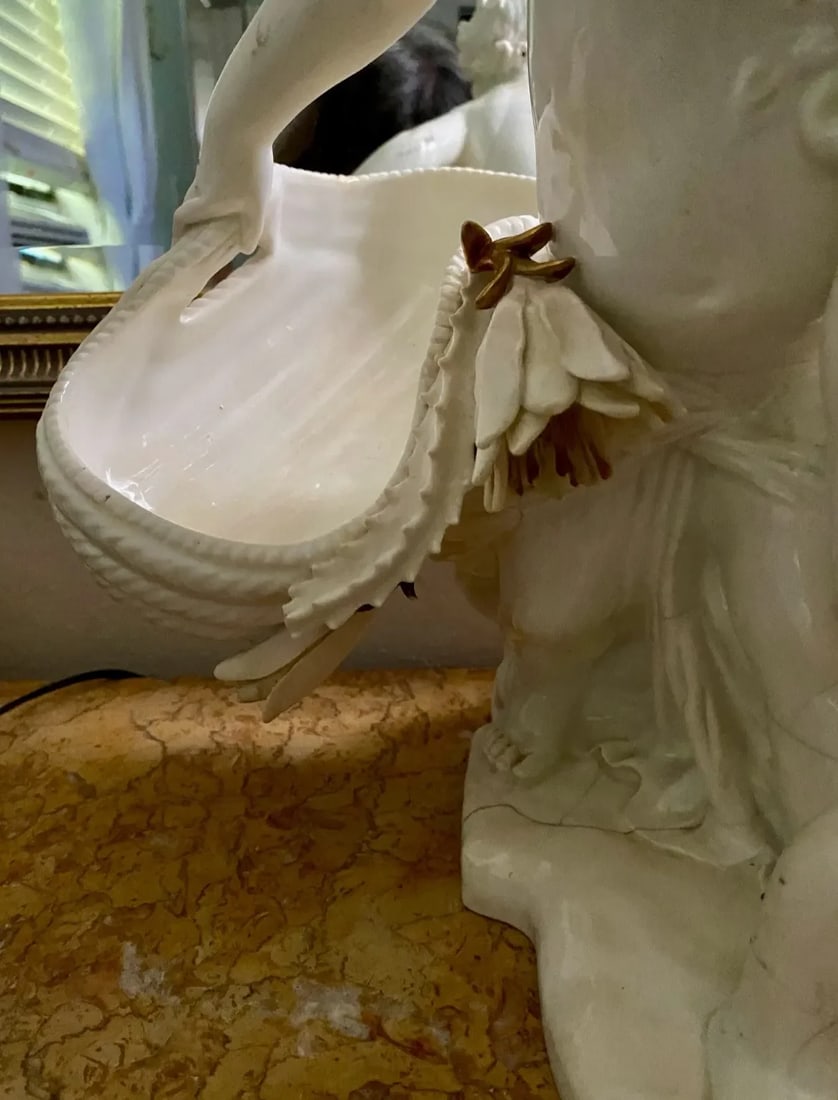 Early 19th Century Antique Sevres Style Putti Statue - 2