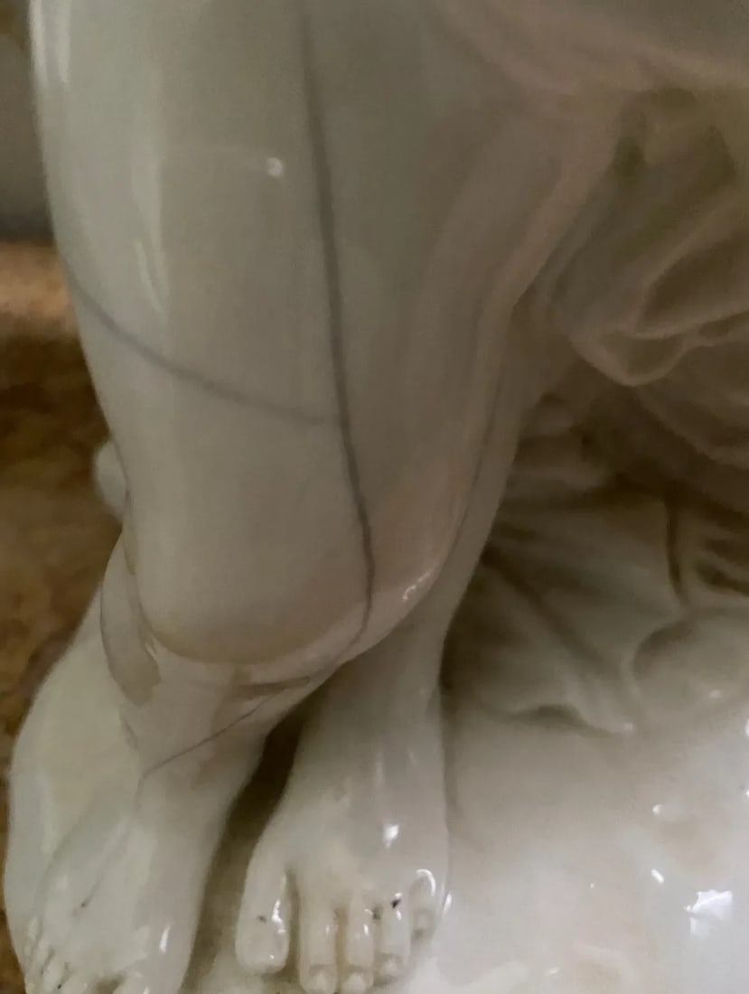 Early 19th Century Antique Sevres Style Putti Statue - 7