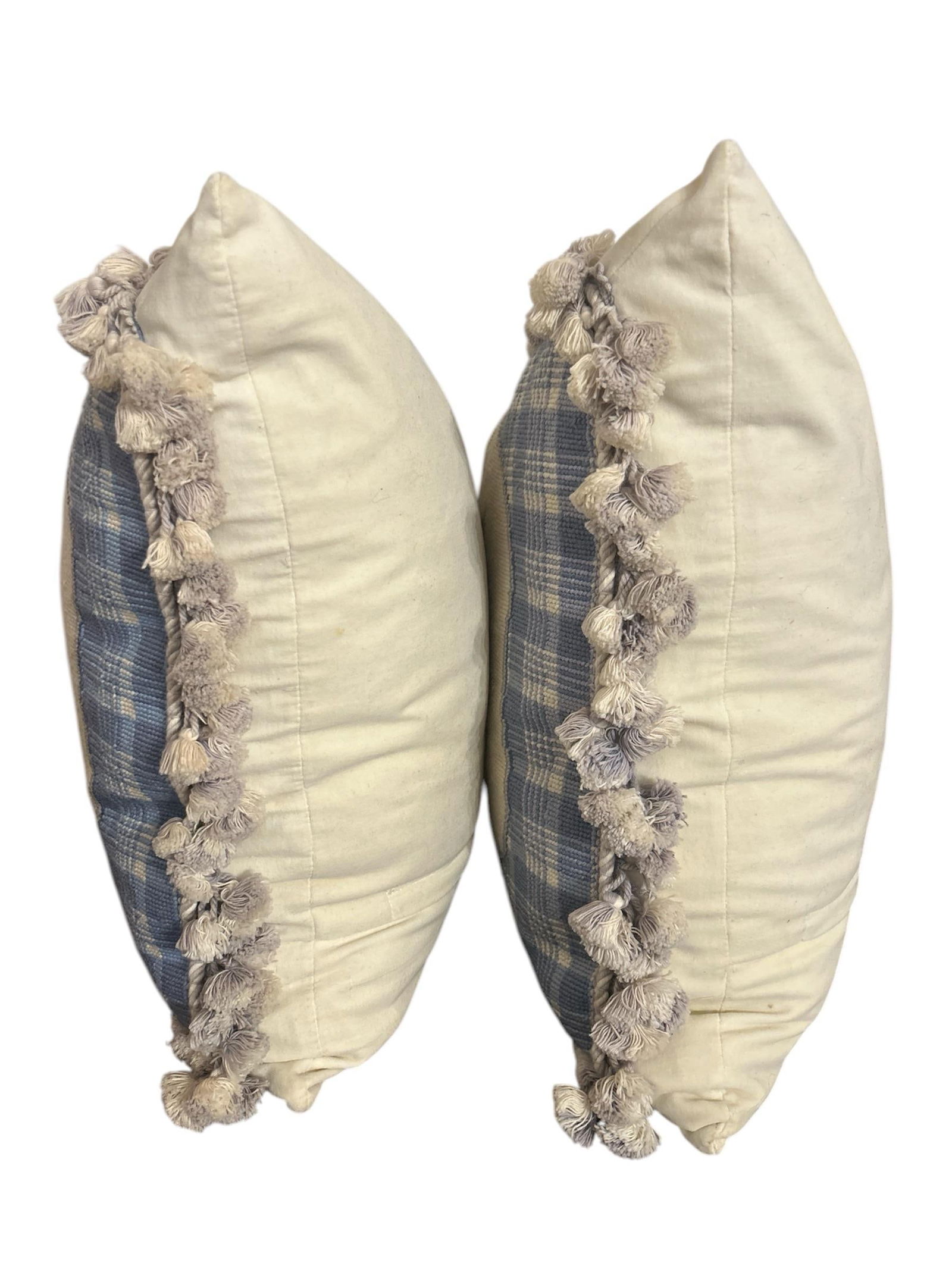 Pair of Vintage Needlepoint Pillows - 3