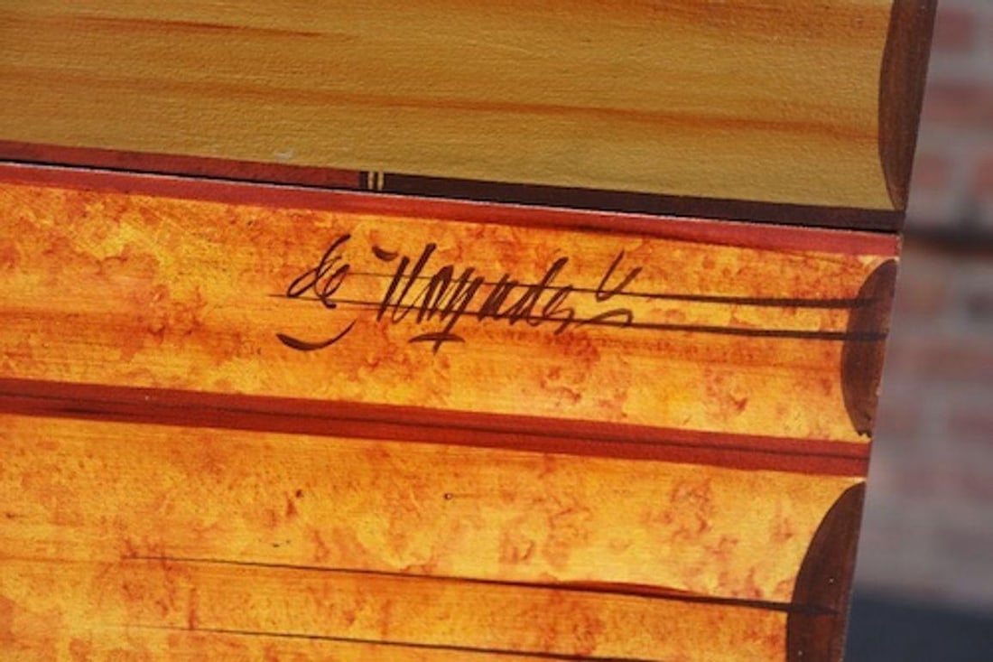 Vintage Trompe l'Oeil Faux Stacked Books Chest / Decorative Box by Don Andres - 11