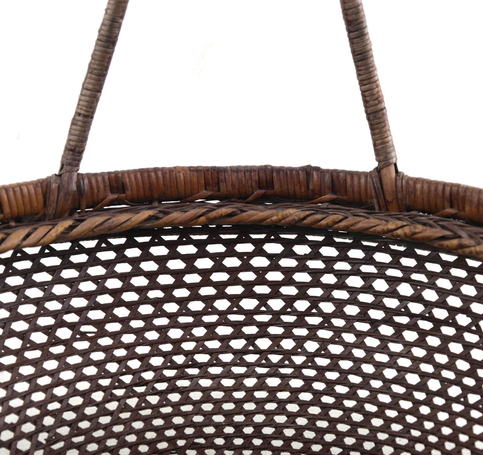 Early 19th Century Chinese Bamboo Woven Basket - 8