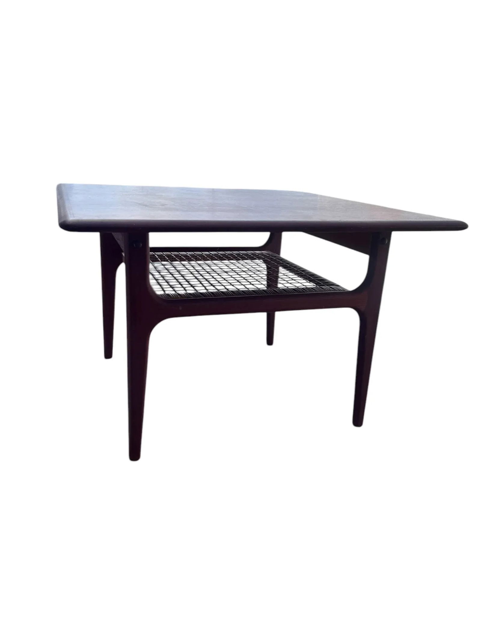 1960s Mid Century Modern Trioh Danish Modern Teak Table With Makers Mark. - 6