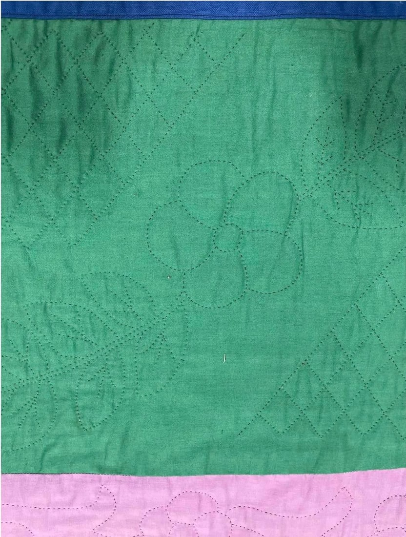 1940s Vintage American Triple Irish Chain Quilt - 6