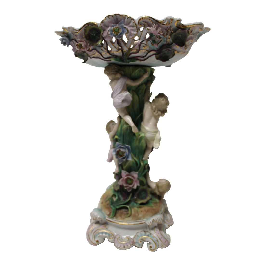 19th Century German Porcelain Figural Centerpiece / Compote (1 of 11)