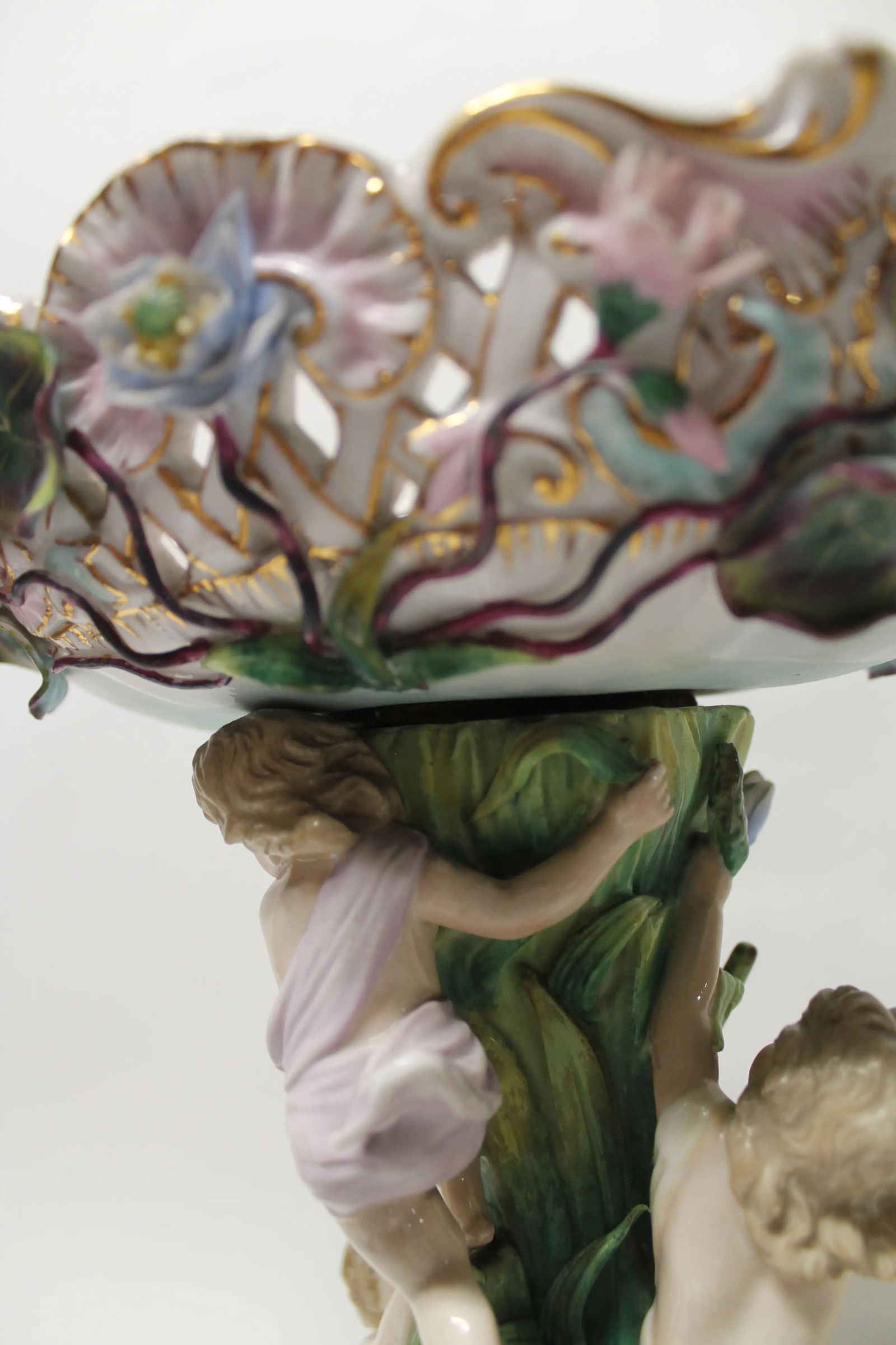 19th Century German Porcelain Figural Centerpiece / Compote - 2