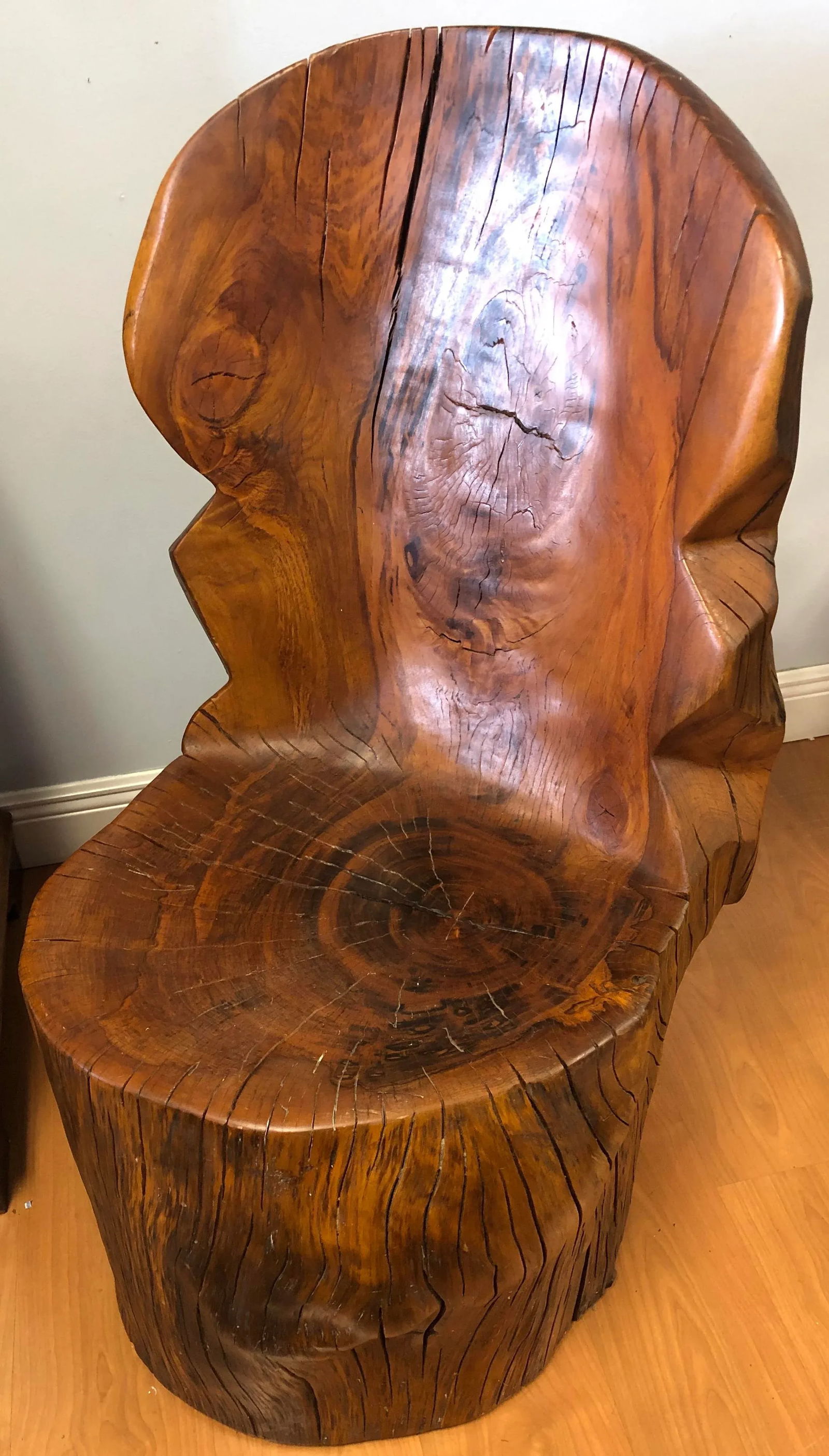 1980s Tree Trunk Handcrafted Chair - 13