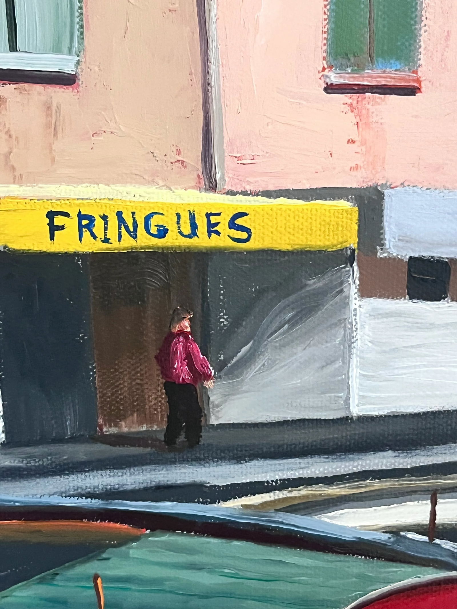 1980s Oil on Canvas by Richard T. Reminger . "St. Tropez " Signed and Framed. - 10