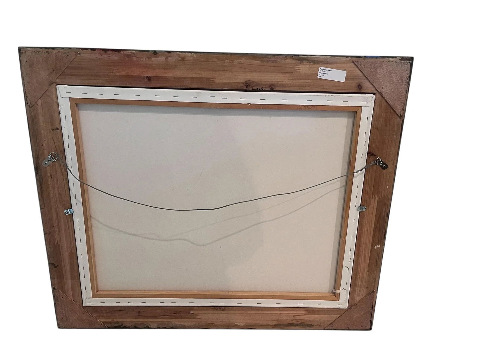 1980s Oil on Canvas by Richard T. Reminger . "St. Tropez " Signed and Framed. - 6