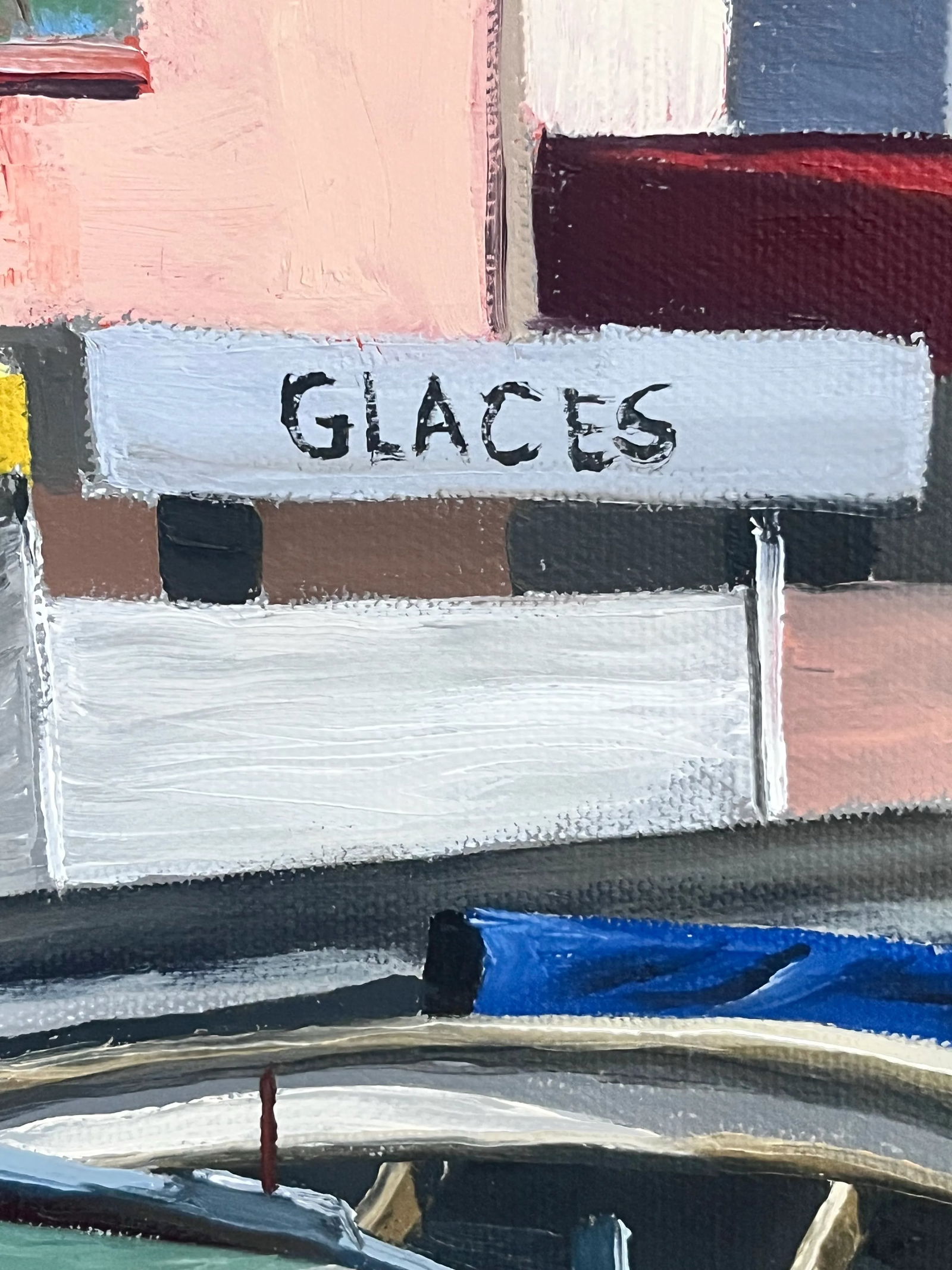 1980s Oil on Canvas by Richard T. Reminger . "St. Tropez " Signed and Framed. - 7