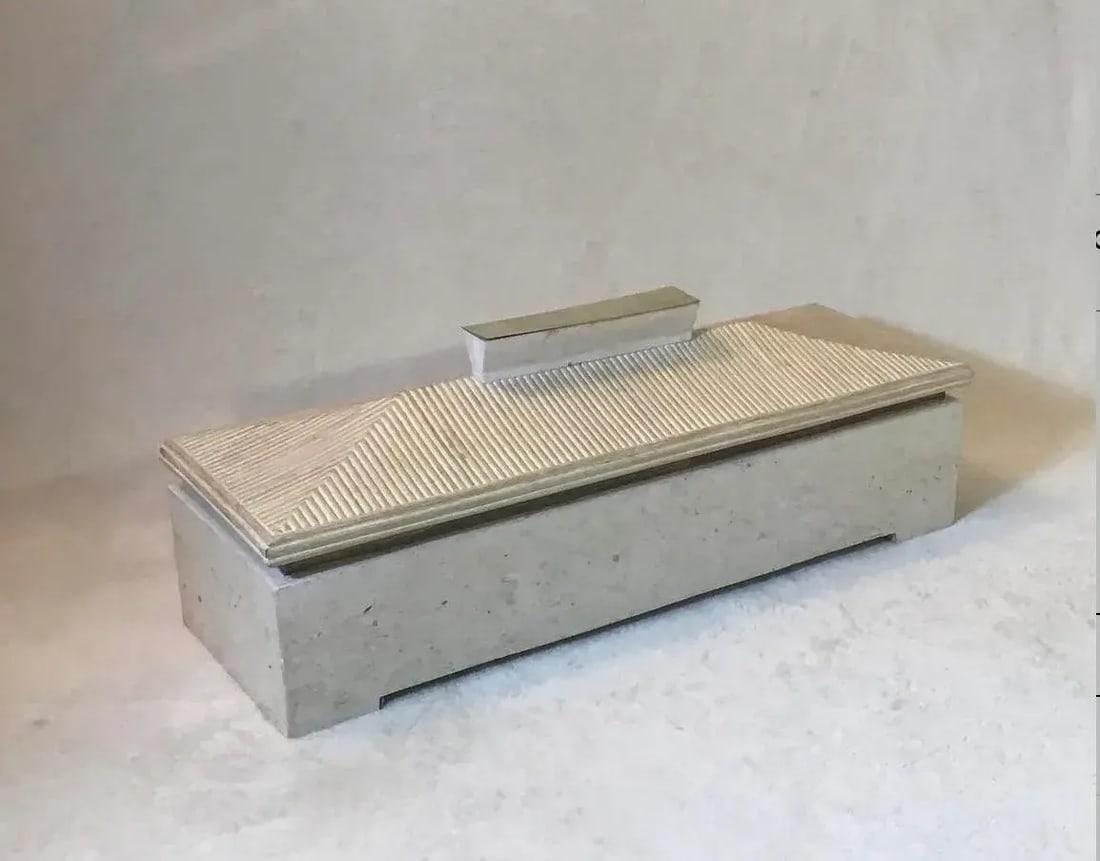 Vintage Maitland-Smith Tessellated Stone Pagoda Box Attributed to Karl Springer - 12