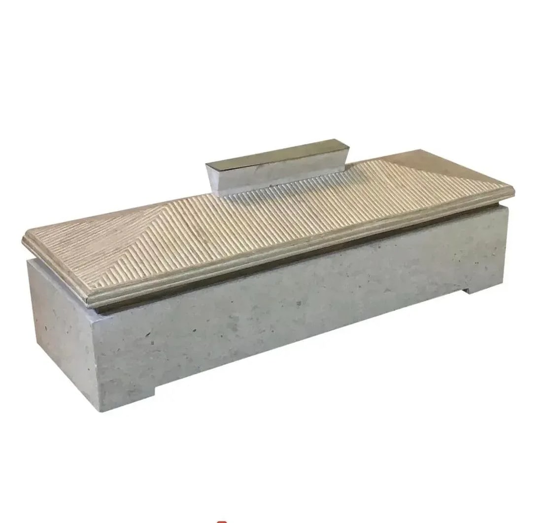 Vintage Maitland-Smith Tessellated Stone Pagoda Box Attributed to Karl Springer - 2