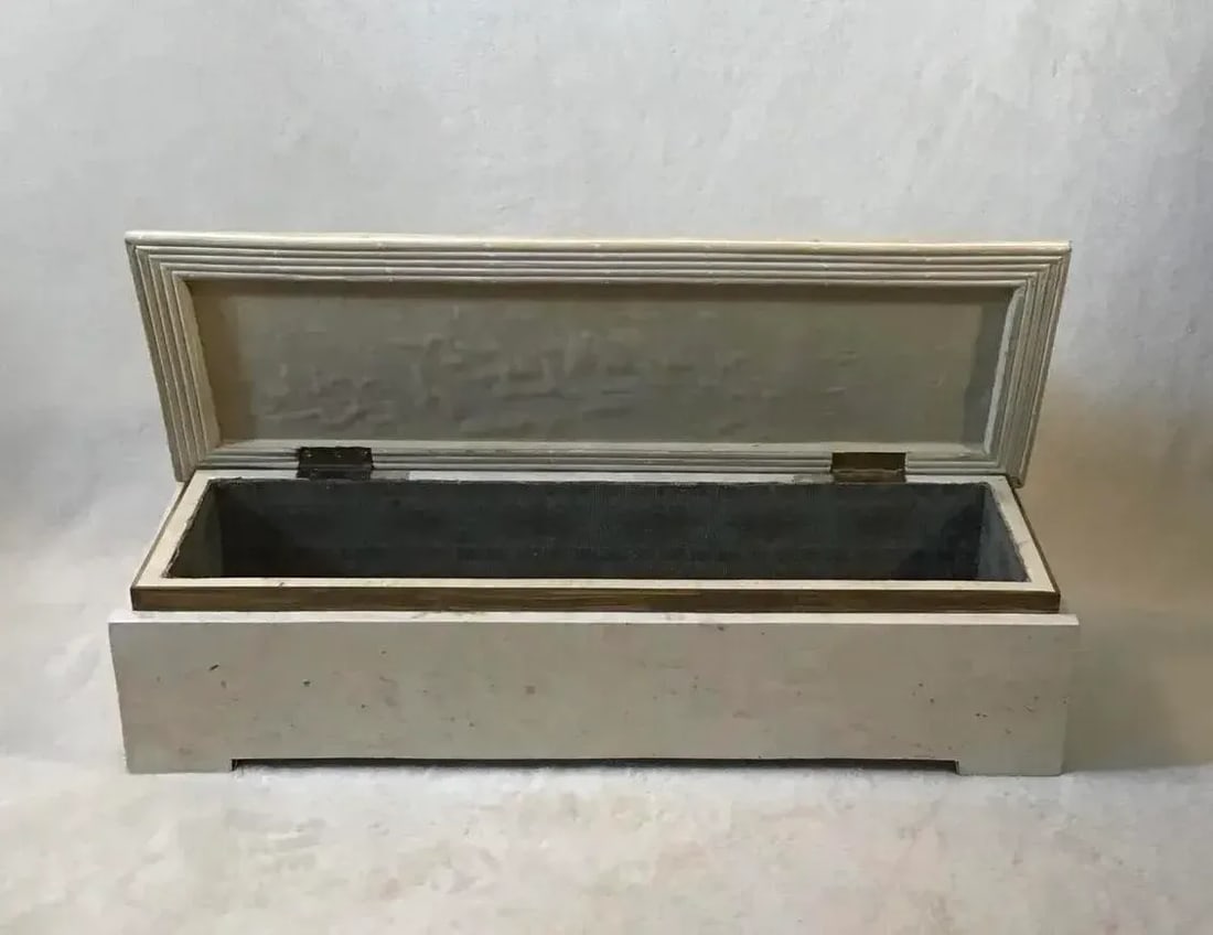 Vintage Maitland-Smith Tessellated Stone Pagoda Box Attributed to Karl Springer - 4