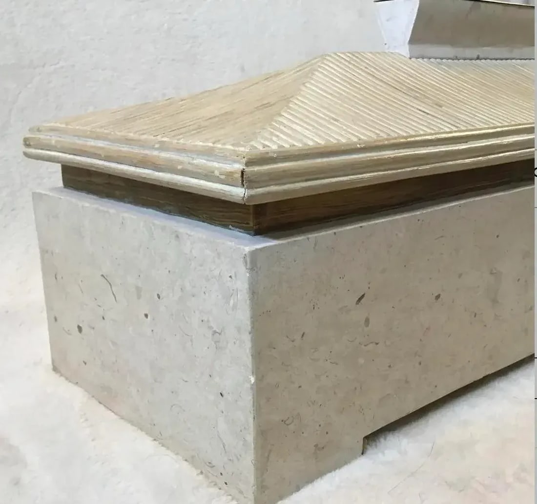 Vintage Maitland-Smith Tessellated Stone Pagoda Box Attributed to Karl Springer - 9