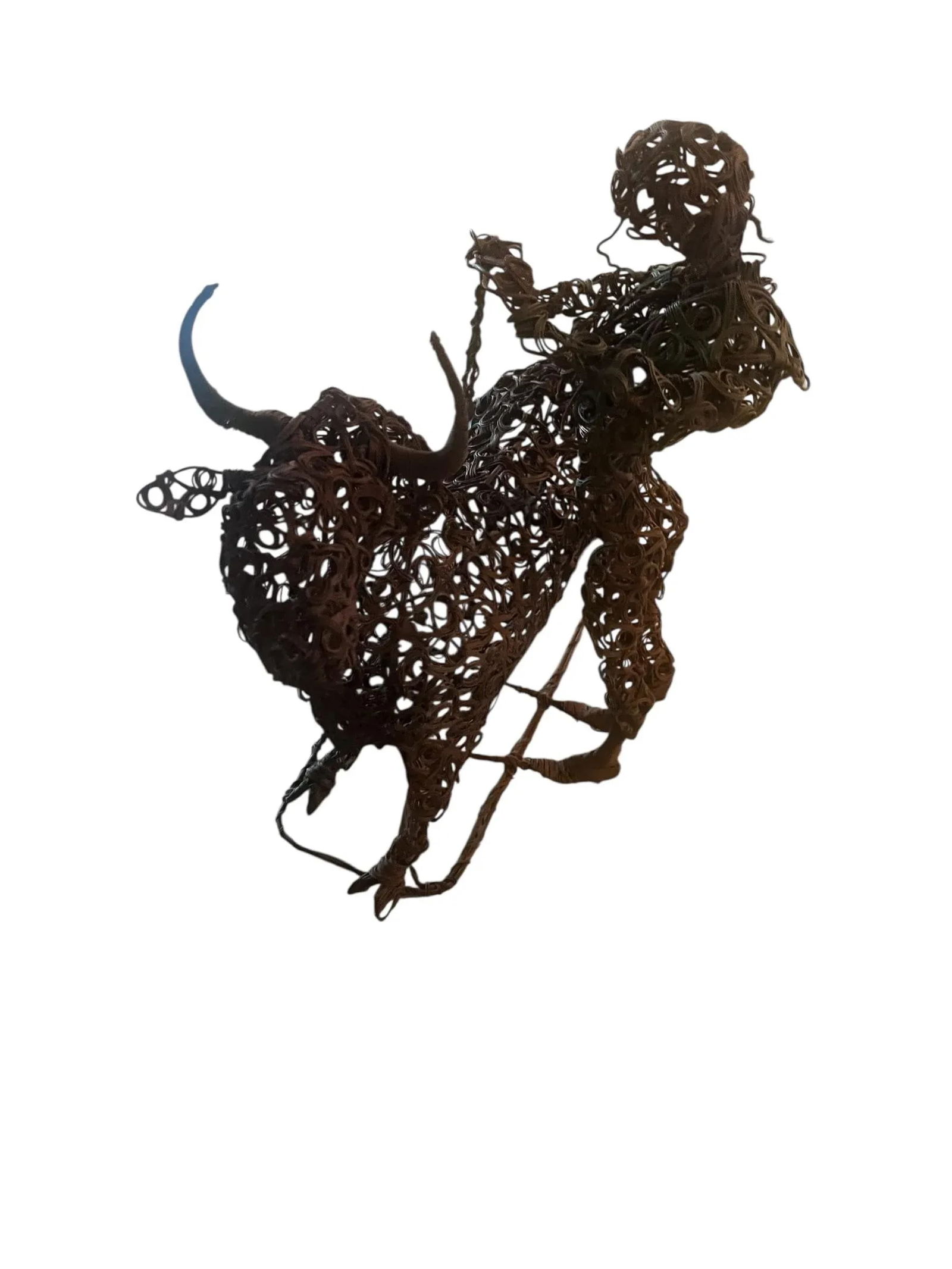 1970's Coiled Brass MCM Matador & Bull - 2