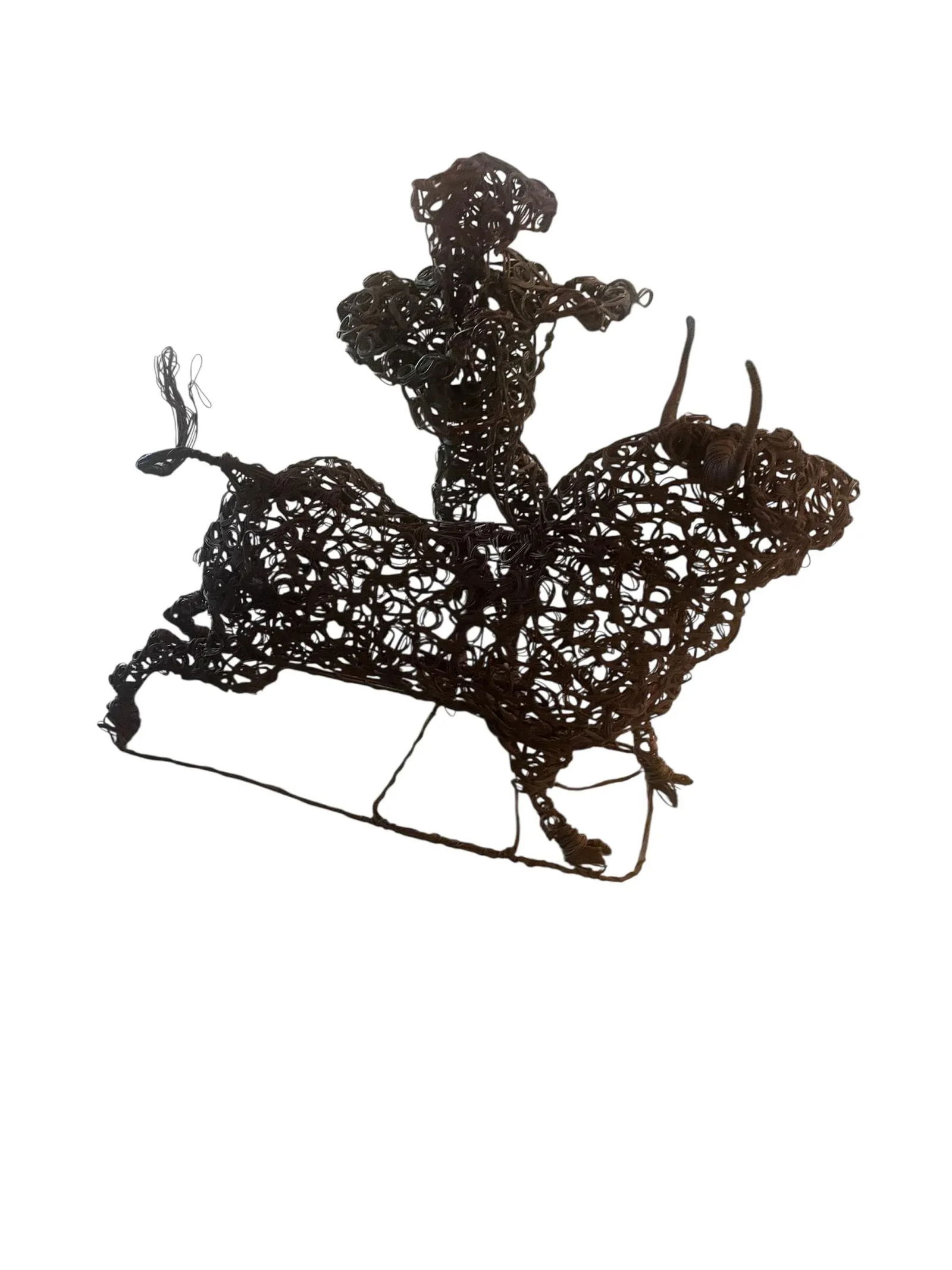 1970's Coiled Brass MCM Matador & Bull - 5