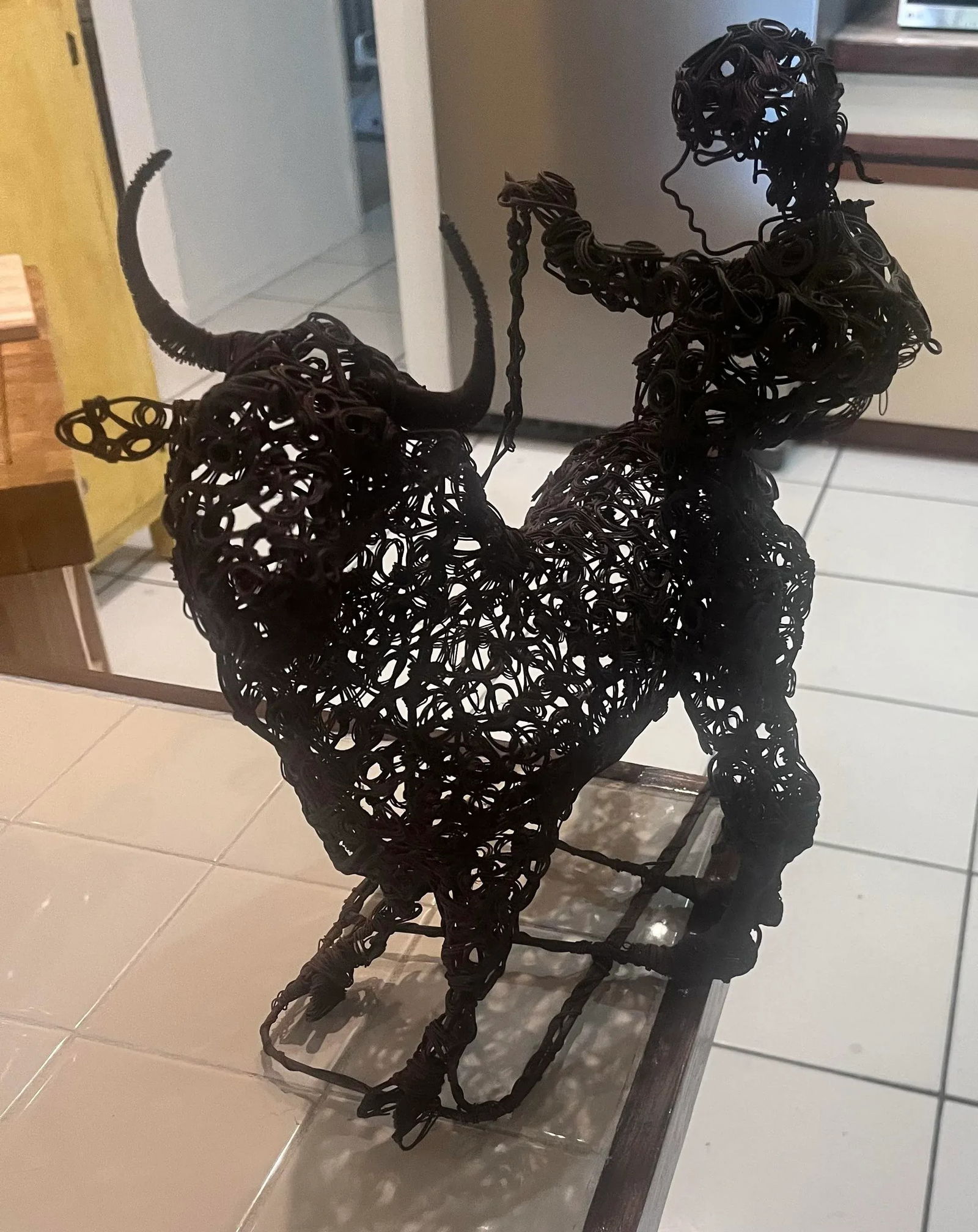 1970's Coiled Brass MCM Matador & Bull - 8