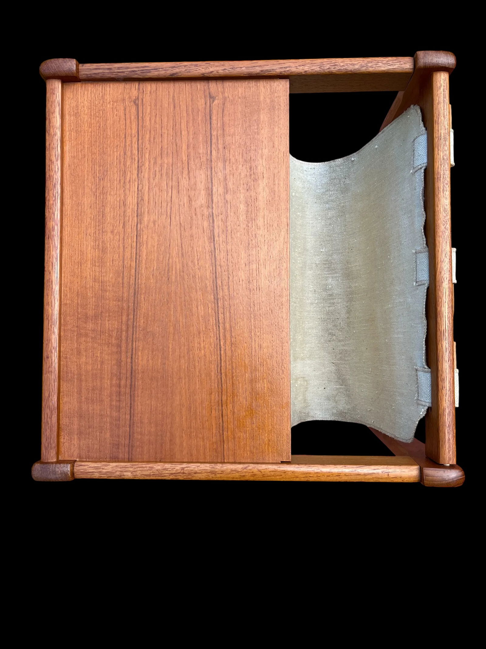 1970s Mid Century Danish Modern Side Table With Magazine Rack by BRDR Furbo of Denmark - 5