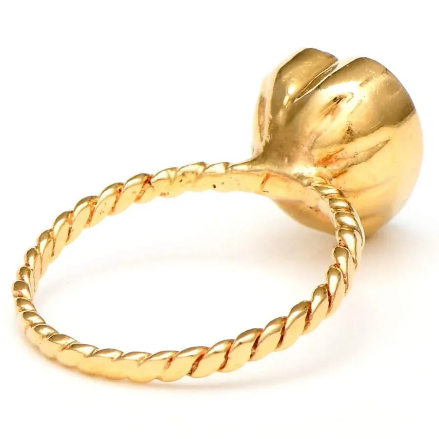 14KY Lapis Lazuli(3.20) Heart Stack Ring, size 7.25 - 3