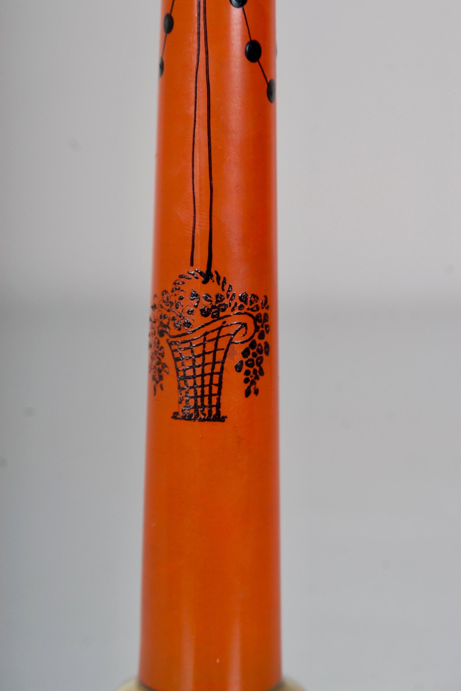 1940s Glass Charger and Matching Candlesticks With 24k Gold Details - 3 Piece Set - 10