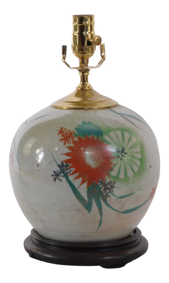 Early 20th Century Chinese Famille Rose Table Lamp (1 of 6)