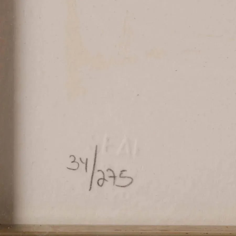 Late 20th Century Framed Signed Isaac Maimon "Paris Cityscape" Limited-Edition on Paper - 5