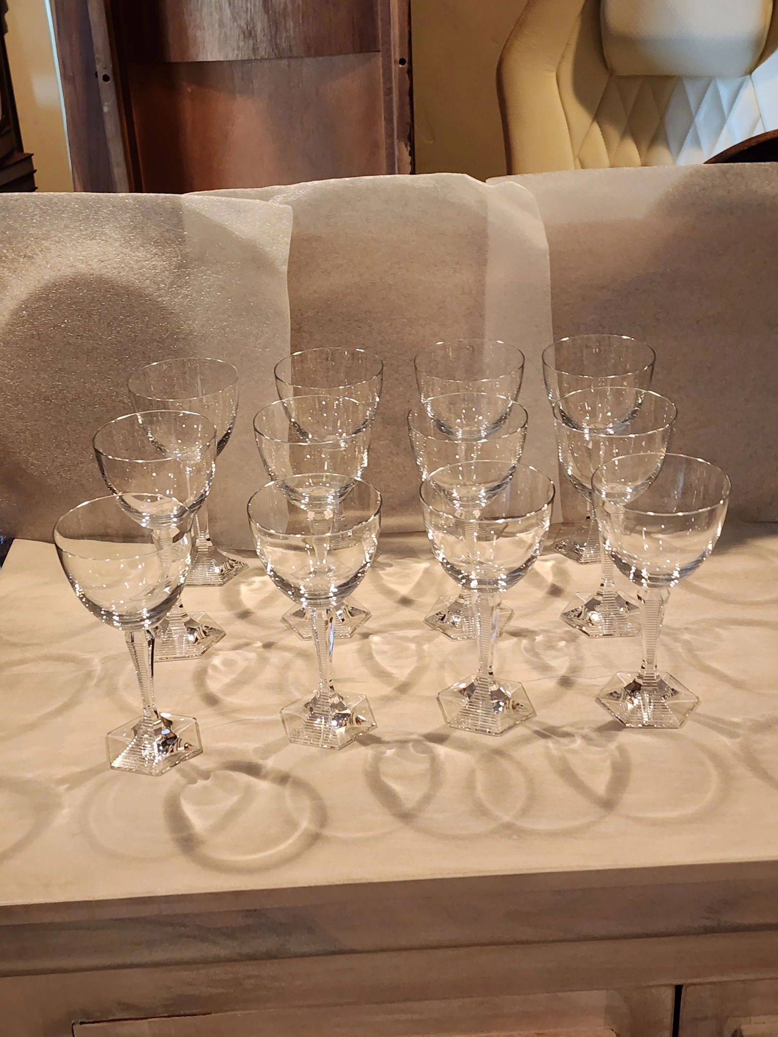 Twelve Baccarat Opera Wine Glasses - 3
