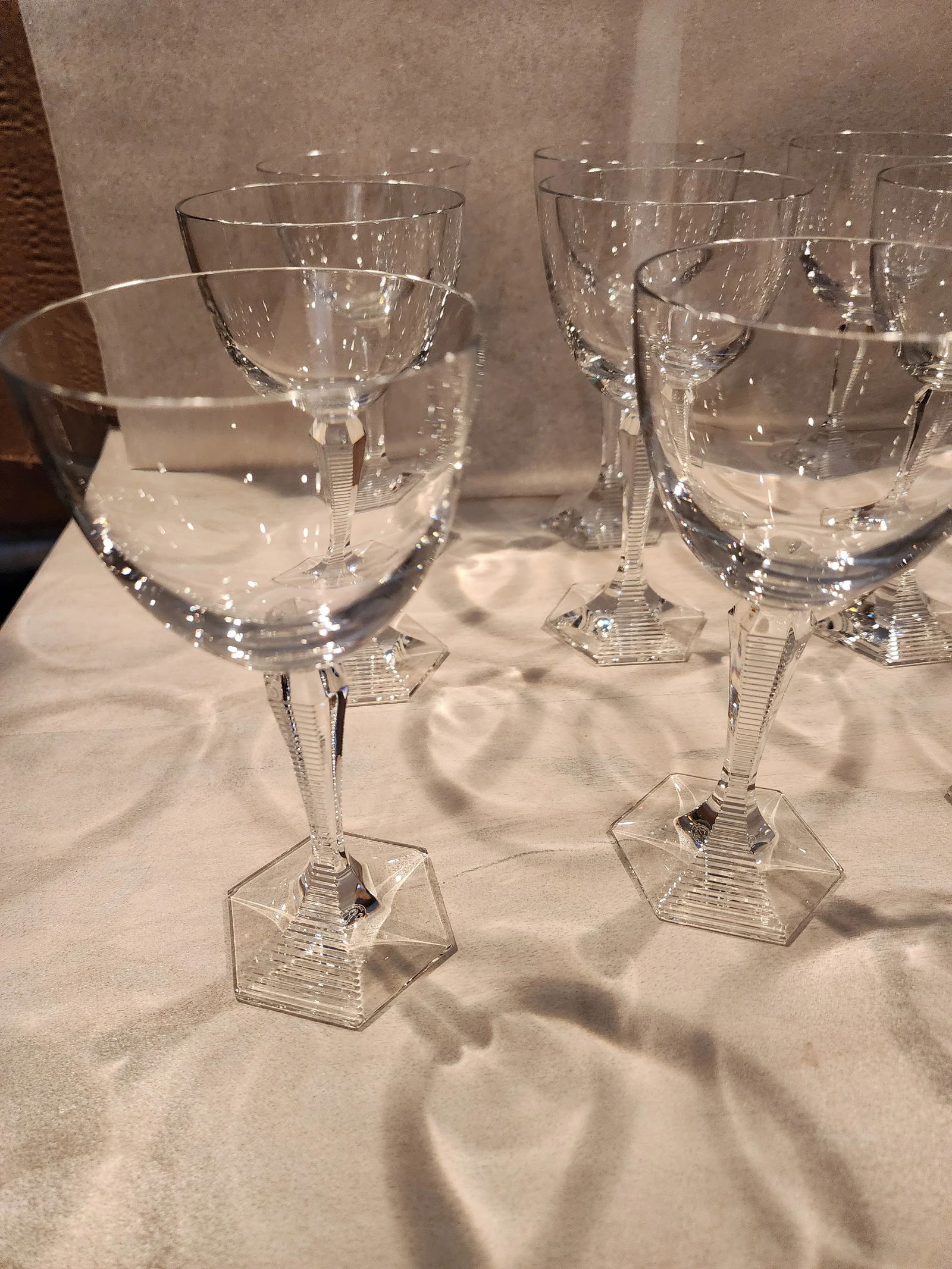 Twelve Baccarat Opera Wine Glasses - 6