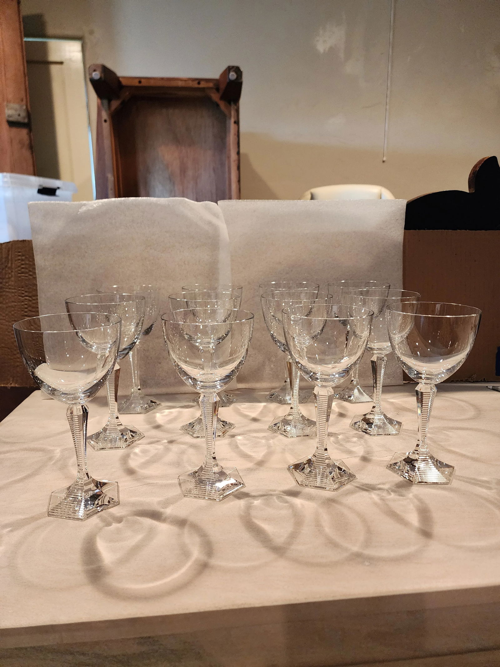 Twelve Baccarat Opera Wine Glasses - 8