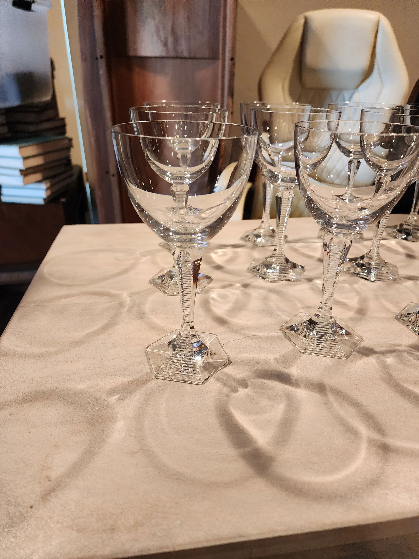 Twelve Baccarat Opera Wine Glasses - 9