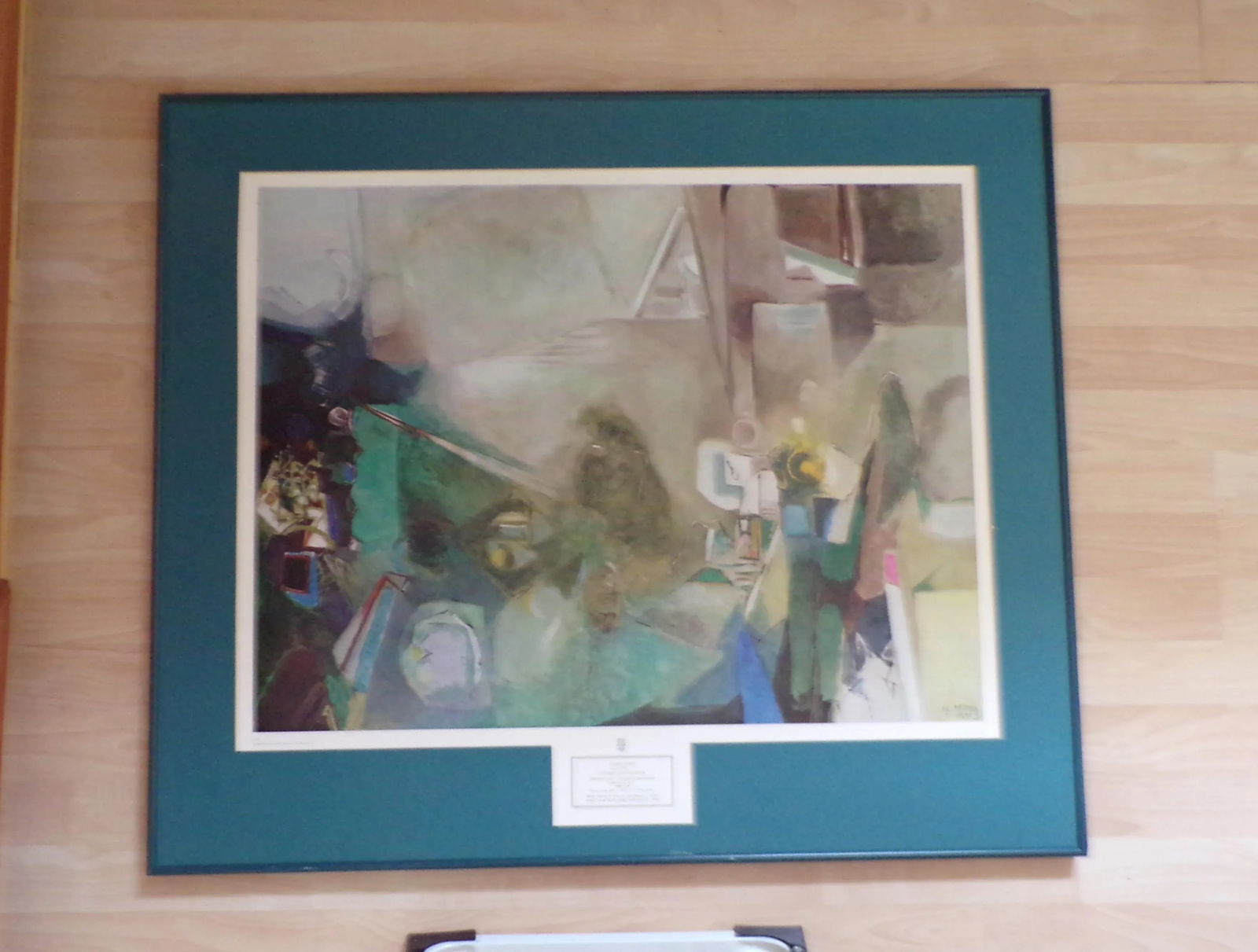 Print Entitled "Latent Antagonism" by Avigdor Arikha, Framed and Matted - 16