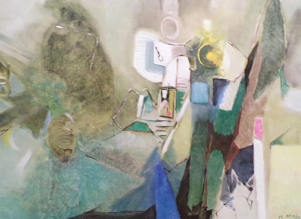 Print Entitled "Latent Antagonism" by Avigdor Arikha, Framed and Matted - 5