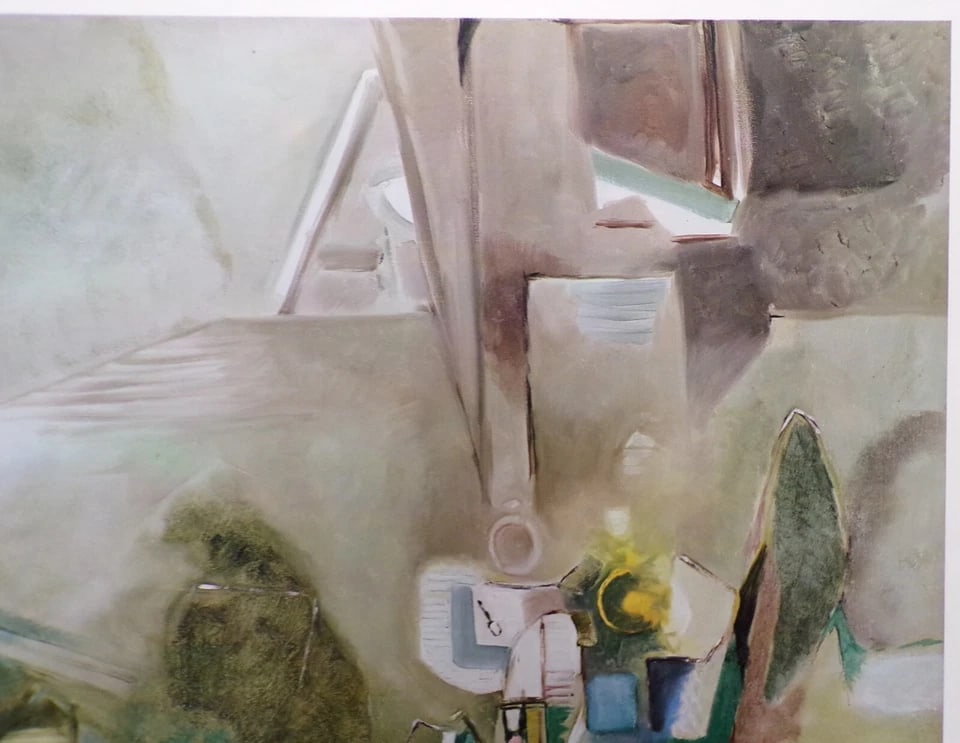 Print Entitled "Latent Antagonism" by Avigdor Arikha, Framed and Matted - 7