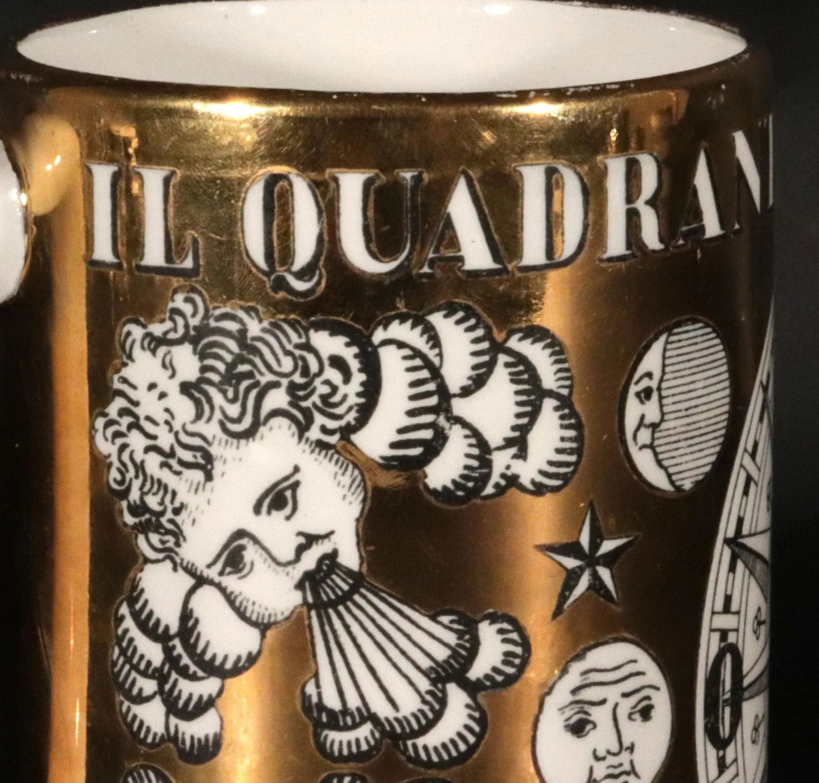 Piero Fornasetti "Il Quadrante" Ceramic Beer Stein - 6
