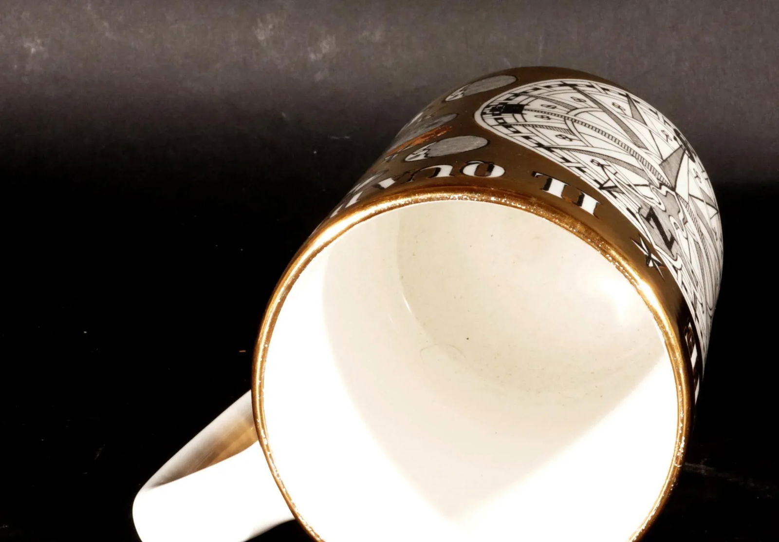 Piero Fornasetti "Il Quadrante" Ceramic Beer Stein - 7