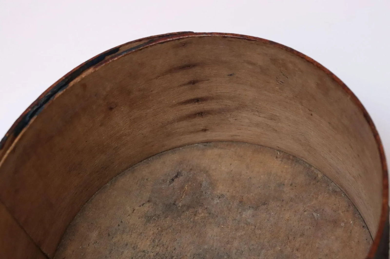 19th Century New England Bentwood Green Pantry Box With Crackled Texture - 10