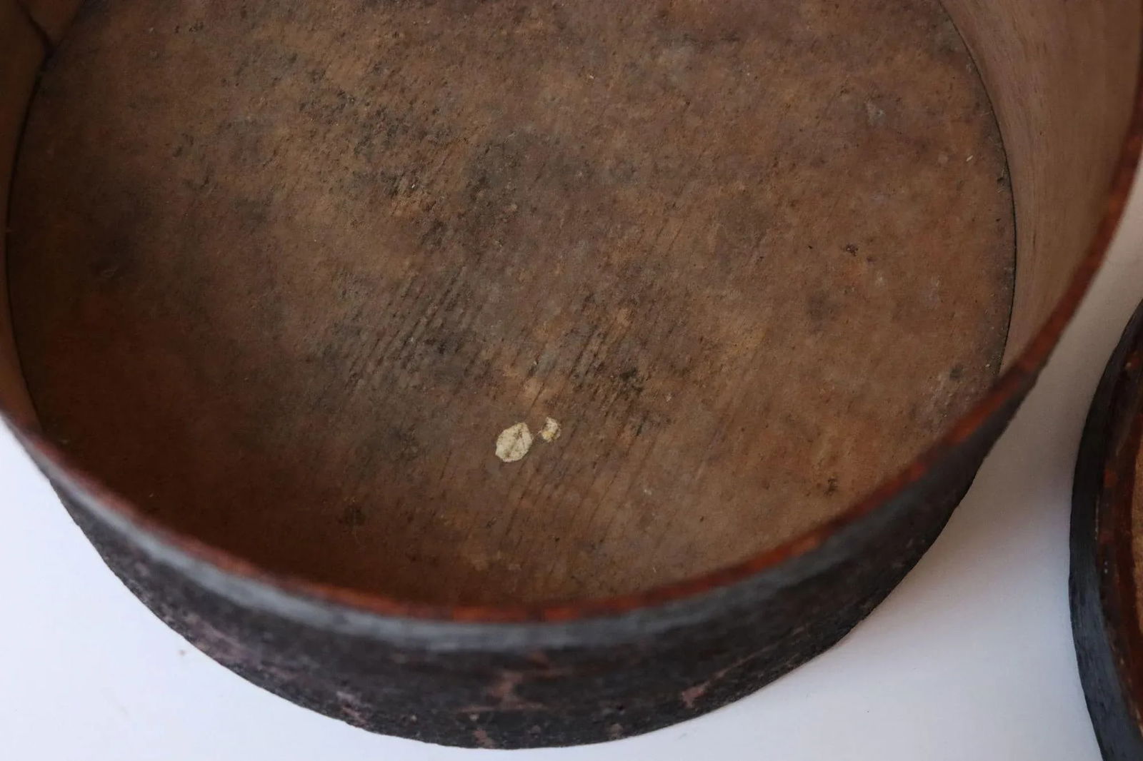 19th Century New England Bentwood Green Pantry Box With Crackled Texture - 11