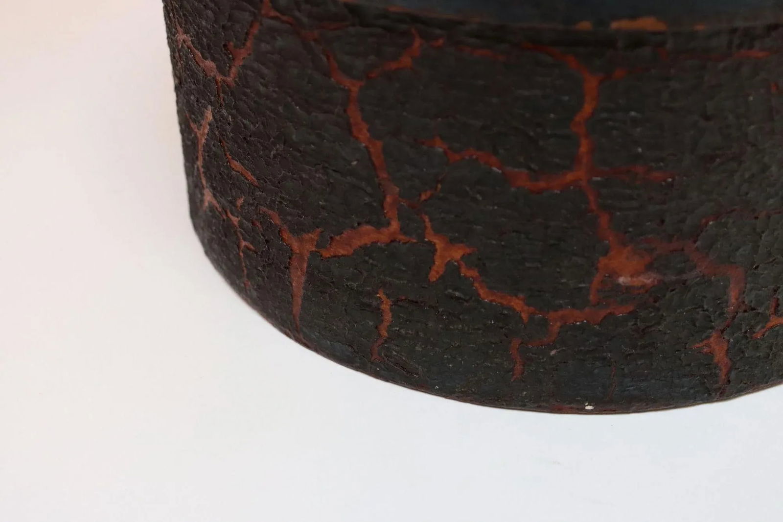 19th Century New England Bentwood Green Pantry Box With Crackled Texture - 16