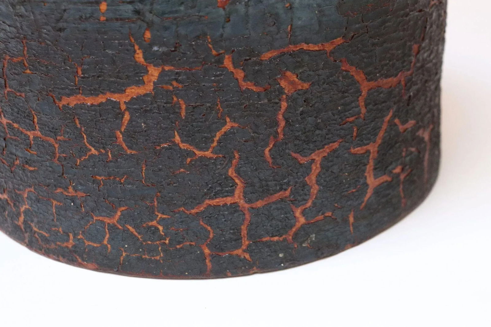 19th Century New England Bentwood Green Pantry Box With Crackled Texture - 6